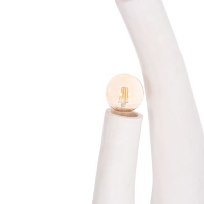 DECORATIVE FLOOR LAMP TUSKEN HM4702.02 FIBER CEMENT-WHITE 50x43x145Hcm.