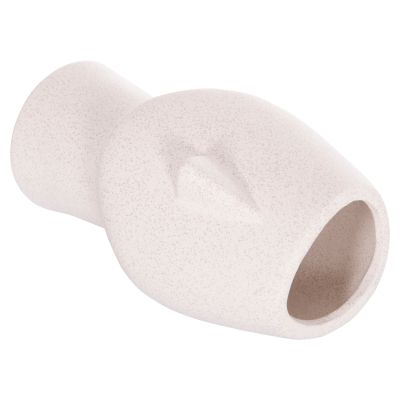 CERAMIC TABLE DECOR HUMANS HM4631 OFF WHITE WITH CRYSTALLIZATION Φ14x25Hcm.