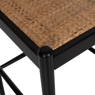 БАР СТОЛ ОТ БУК ЧЕРЕН РАТАН БЕЖОВ 46Χ48Χ94Hcm.HM9408.02