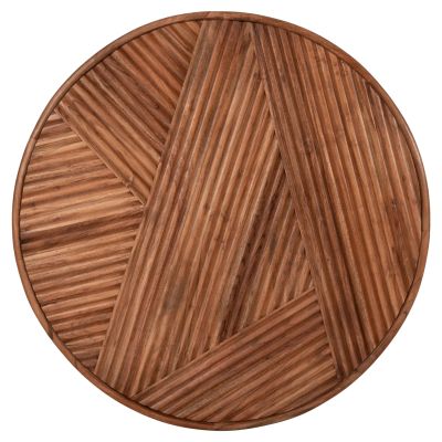 ХОЛНА МАСА КРЪГЛА RANNE HM9694 АКАЦИЕВО ДЪРВО МАСИВ В ЕСТЕСТВЕН ЦВЯТ Φ80x38Hсм.