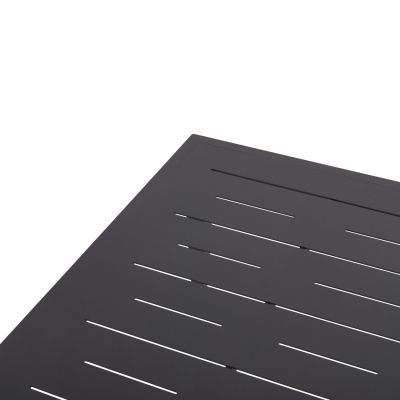 OUTDOOR LOUNGE SET 4PCS LARRY HM6188.01 DARK GREY ALUMINUM-P.E. FABRIC