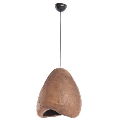 CEILING PENDANT LAMP STONE-LOOK STONER (S) FB94417 DARK BEIGE 35x27x40Hcm.