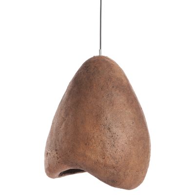 CEILING PENDANT LAMP STONE-LOOK STONER (S) FB94417 DARK BEIGE 35x27x40Hcm.