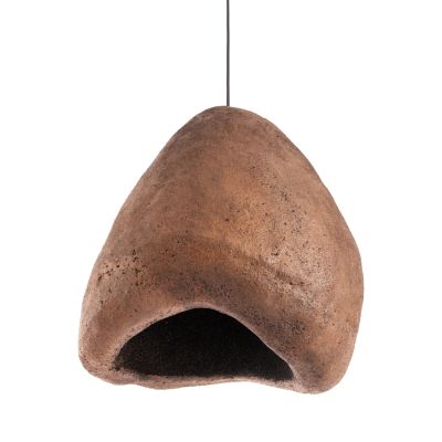 CEILING PENDANT LAMP STONE-LOOK STONER (S) FB94417 DARK BEIGE 35x27x40Hcm.