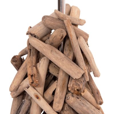 TABLE LAMP TWIGGY HM4423 DRIFTWOOD & WHITE CAP Φ35x61Hcm.