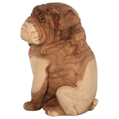 ПОДОВА ДЕКОРАЦИЯ HM7924 ДОЗЕР БУЛДОГ СУАР ДЪРВО В ЕСТЕСТВЕН ЦВЯТ 26x27x40Hcm.