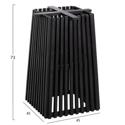 ВЪТРЕШНИ КРАКА ЗА МАСА-ОСНОВА КВАДРАТ FRANTZ HM9460.12 MINDI ДЪРВО В ЧЕРНО 60x60x73Hcm.