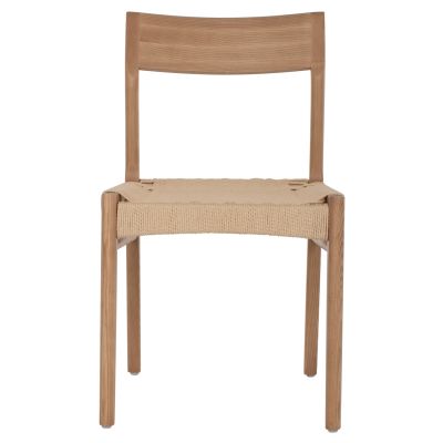 DINING CHAIR PONTUS HM9322.11 RUBBERWOOD AND ROPE SEAT-NATURAL COLOR 47X52X80Hcm.