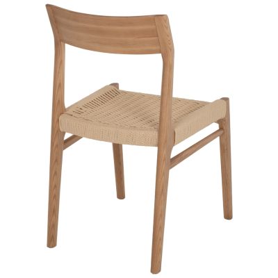 DINING CHAIR PONTUS HM9322.11 RUBBERWOOD AND ROPE SEAT-NATURAL COLOR 47X52X80Hcm.