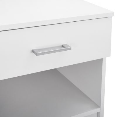 NIGHT STAND WITH 1 DRAWER IN WHITE HM2345.05 45x35,5x47 cm.