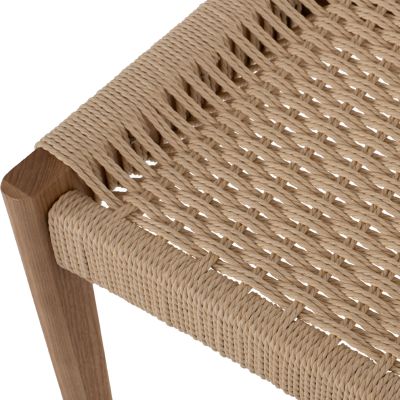 DINING CHAIR PONTUS HM9322.11 RUBBERWOOD AND ROPE SEAT-NATURAL COLOR 47X52X80Hcm.