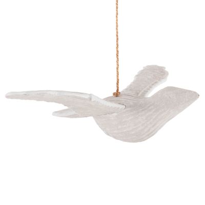 PENDANT DECORATION SEAGULL HM4301 ALBASIA WOOD IN WHITEWASH 65x40x16-96H cm.