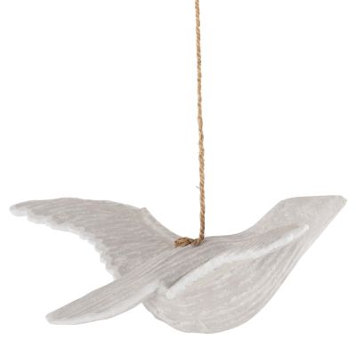 PENDANT DECORATION SEAGULL HM4301 ALBASIA WOOD IN WHITEWASH 65x40x16-96H cm.