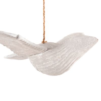 PENDANT DECORATION SEAGULL HM4301 ALBASIA WOOD IN WHITEWASH 65x40x16-96H cm.