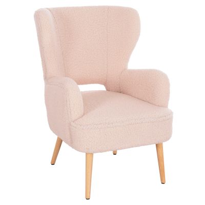 КРЕСЛО MYLIE HM8394.23 МАТЕРИЯ ЕКРЮ БУКЛЕ 66X75X93Hсм.