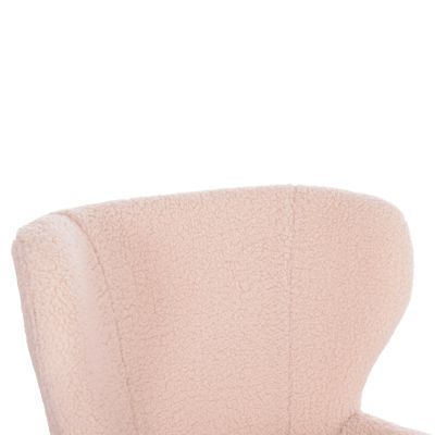 КРЕСЛО MYLIE HM8394.23 МАТЕРИЯ ЕКРЮ БУКЛЕ 66X75X93Hсм.