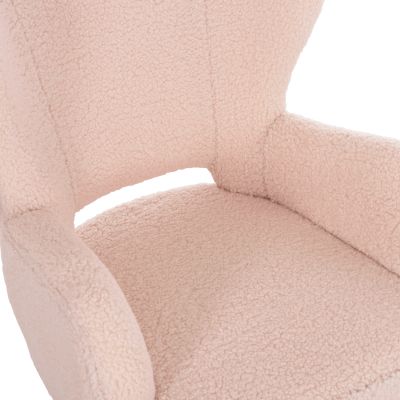 КРЕСЛО MYLIE HM8394.23 МАТЕРИЯ ЕКРЮ БУКЛЕ 66X75X93Hсм.