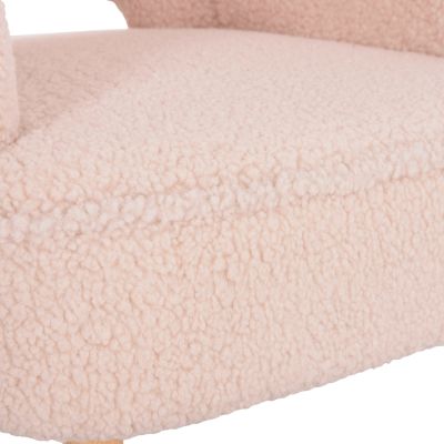 КРЕСЛО MYLIE HM8394.23 МАТЕРИЯ ЕКРЮ БУКЛЕ 66X75X93Hсм.