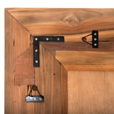 WALL MIRROR YORKSHIRE HM4269 RECYCLED TEAK WOOD FRAME 160x230cm.