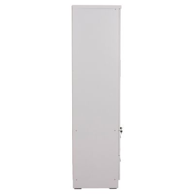 WARDROBE WITH MIRROR & SHELVES JARRY HM2485.01 MELAMINE IN WHITE 119x48x183Hcm.