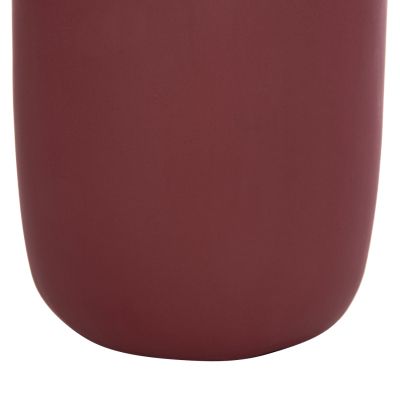 DECORATIVE TABLE VASE LENNOX HM4675.06S TERRACOTA IN MAROON RED--Φ18x33Hcm.