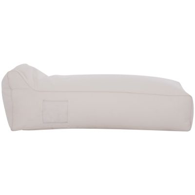 ΠΟΥΦ ΞΑΠΛΩΣΤΡΑ WADELIN HM5774.11 ΜΕ TEXTILINE ΛΕΥΚΟ 190x80x40-60Υ εκ.