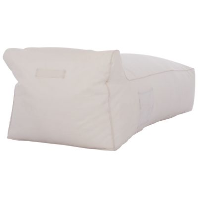 ΠΟΥΦ ΞΑΠΛΩΣΤΡΑ WADELIN HM5774.11 ΜΕ TEXTILINE ΛΕΥΚΟ 190x80x40-60Υ εκ.