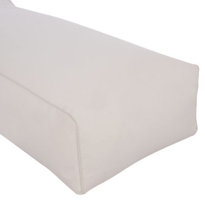 ΠΟΥΦ ΞΑΠΛΩΣΤΡΑ WADELIN HM5774.11 ΜΕ TEXTILINE ΛΕΥΚΟ 190x80x40-60Υ εκ.