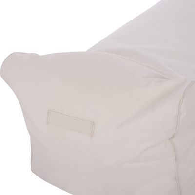 ΠΟΥΦ ΞΑΠΛΩΣΤΡΑ WADELIN HM5774.11 ΜΕ TEXTILINE ΛΕΥΚΟ 190x80x40-60Υ εκ.