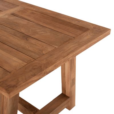 ТРАПЕЗНА МАСА HM9565 РЕЦИКЛИРАНО ТИКОВО ДЪРВО В ЕСТЕСТВЕН ЦВЯТ 200x90x75Hcm.