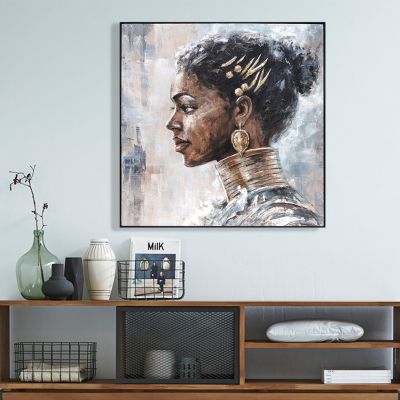 WALL PAINTING MARIP HM4544 BLACK PS FRAME-PRINTED CANVAS 102x4,5x102Hcm.