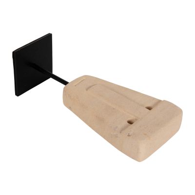 ДЕКОР ЗА МАСА HM4312 ЛИЦЕ ОТ ПАРАС КАМЪК-ЧЕРНА МЕТАЛНА ПОСТАВКА 9x3x22Hcm.