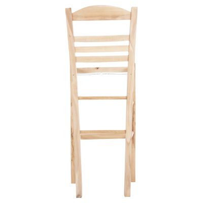 BAR STOOL GADIEL HM5587.02 BEECH WOOD IMPREGNATED-UNPAINTED 40,5x39x104.5Hcm.FRAME ONLY