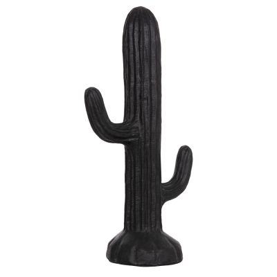 DECORATIVE FLOOR STANDING CACTUS HM4386.01L PLASTER IN BLACK 63x37x150Hcm.