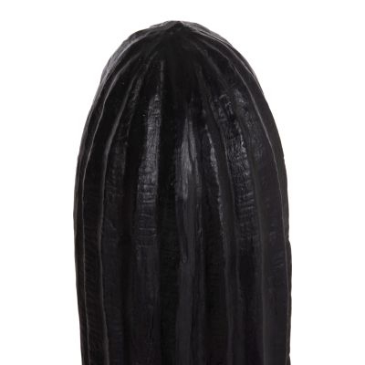 DECORATIVE FLOOR STANDING CACTUS HM4386.01L PLASTER IN BLACK 63x37x150Hcm.