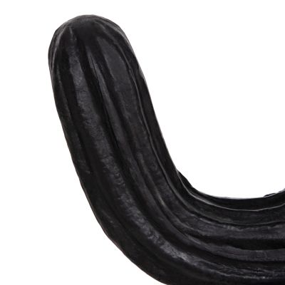 DECORATIVE FLOOR STANDING CACTUS HM4386.01L PLASTER IN BLACK 63x37x150Hcm.