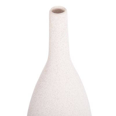 CERAMIC TABLE DECOR GALAD HM4634.01 OFF WHITE WITH CRYSTALLISATION Φ14x39H cm.