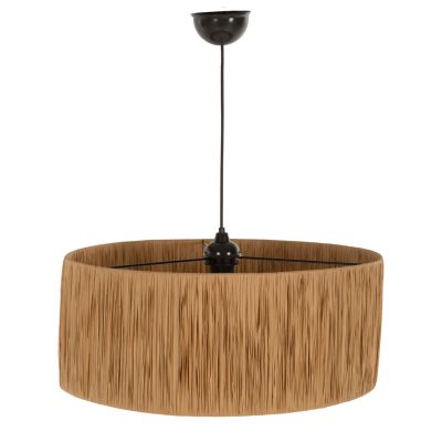 CEILING PENDANT LAMP INDOORS HM7946.05 WITH BEIGE PAPER ROPE CAP Φ50x65Hcm.