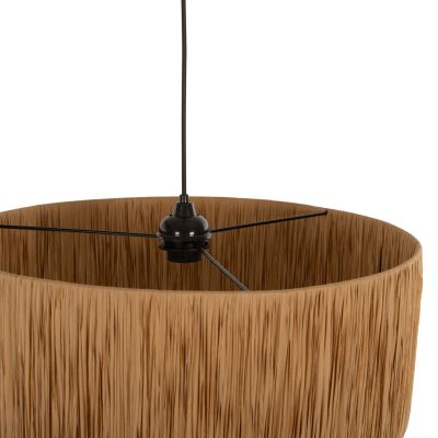 CEILING PENDANT LAMP INDOORS HM7946.05 WITH BEIGE PAPER ROPE CAP Φ50x65Hcm.