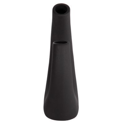 CERAMIC TABLE DECOR ELLIPTO HM4643.02 BLACK MATTE 15x7x21,5Hcm.