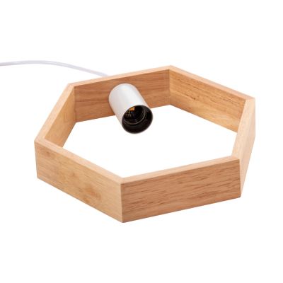 ПАНЕЛ HM4070 ДЪРВЕНА ШЕСТОКЪГЪЛНА КАПКА-БЯЛ КАБЕЛ 25,5Χ122,5H