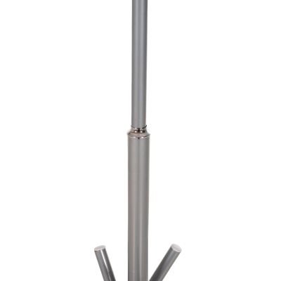 FLOOR STANDING HANGER HM9575.40 METALLIC IN SILVER COLOR-7 HANGING POSITIONS 41x41x176Hcm.