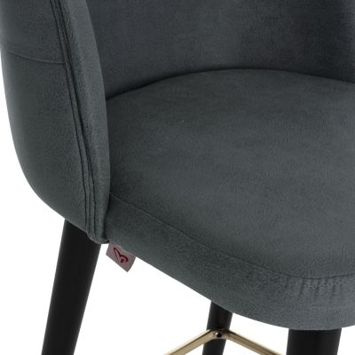 БАР СТОЛ MARCELLO PROFESSIONAL HM9280.20 ТИП НАБУК СИВО ДЪРВО 50x58x100Hсм.