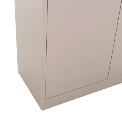 WARDROBE CLOD HM5961.11 METALLIC 2-LEAF LIGHT GREY 90Χ40Χ180Hcm.