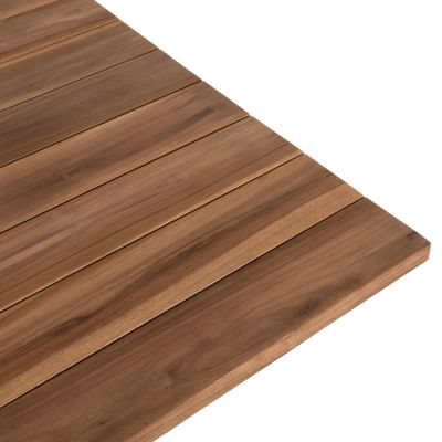 OUTDOOR DINING TABLE LEO HM9622 SQUARE TEAK WOOD 80x80x75Hcm.