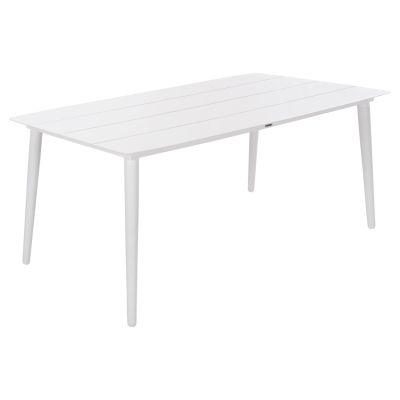 ALUMINUM RECTANGULAR TABLE JEROM HM6058.01 WHITE 180X90X74Hcm.
