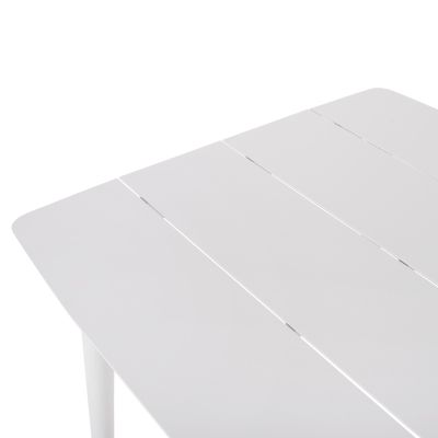 ALUMINUM RECTANGULAR TABLE JEROM HM6058.01 WHITE 180X90X74Hcm.