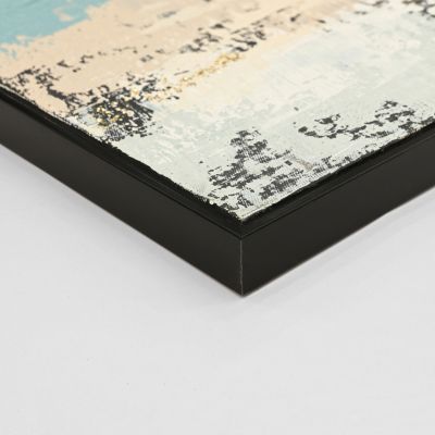 WALL PAINTING SEDIMENT HM4575.02 BLACK PS FRAME-CANVAS 142x4.5x72Hcm.