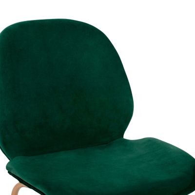 Bar Stool Middle Height Nora HM8524.03 Velvet Cyppress Green & Gold  metallic Frame 52x61,5x103 cm.