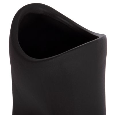 CERAMIC TABLE DECOR SERIES GLAZE HM4609.02 MATTE BLACK 16.5x11x38Hcm.